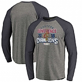 Cleveland Cavaliers Fanatics Branded 2018 Eastern Conference Champions Catch and Shoot Tri-Blend Long Sleeve Raglan T-Shirt - Heather Gray,baseball caps,new era cap wholesale,wholesale hats